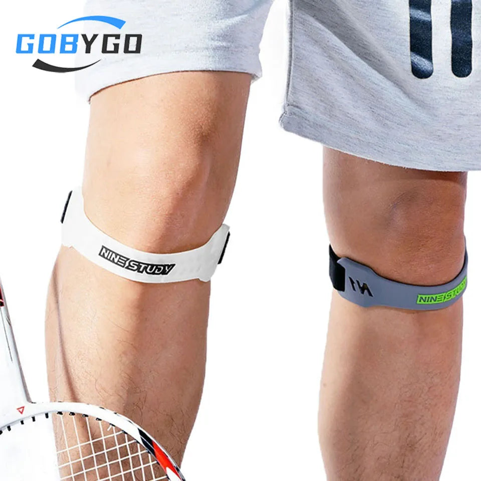 GOBYGO 1Pcs Sports Knee Pads Patella Strap Fitness Supports Protecting Knee Patella Support Cushion Pressure Basketball Running 