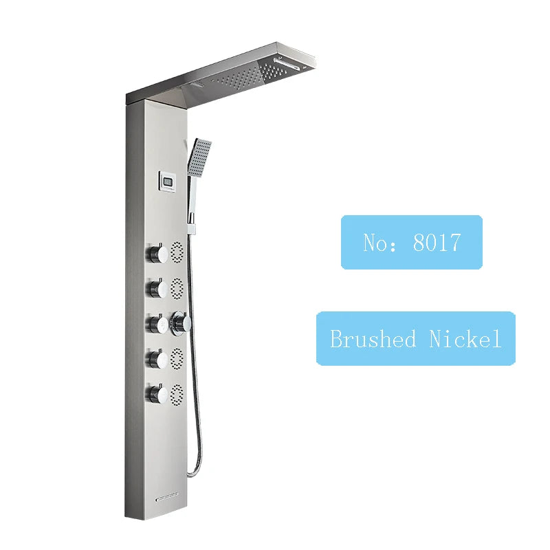 LED Shower Panel Massage Jet Shower System