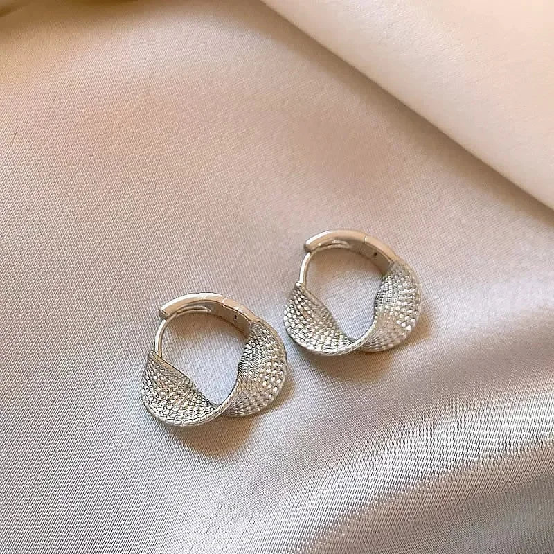 Retro Geometric Hoop Earrings for Women