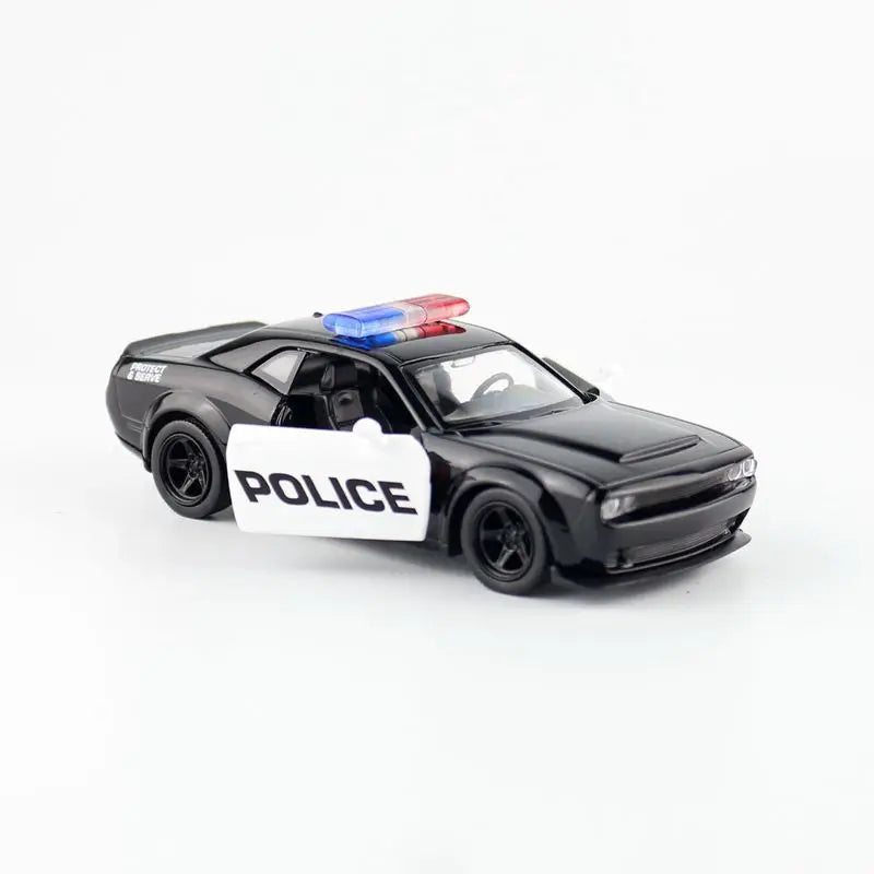 Model samochodu policyjnego Challenger w skali 1:36 z otwieranymi drzwiami