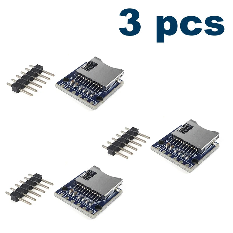 Module lecteur de carte MicroSD avec interface SPI et broches non soudées