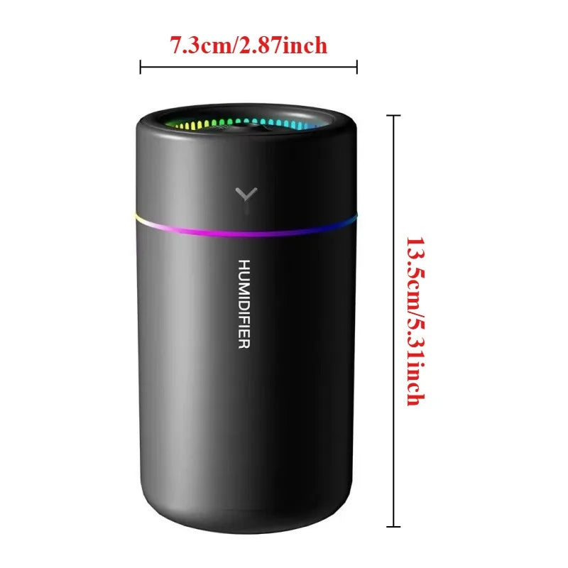 H06 USB Mini Humidifier, 280 ml, Black