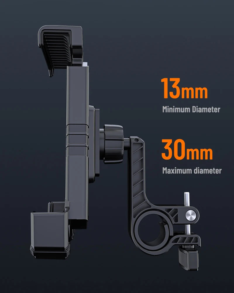 Supporto per telefono cellulare da bici, MTB, moto, scooter, per manubrio, smartphone e GPS