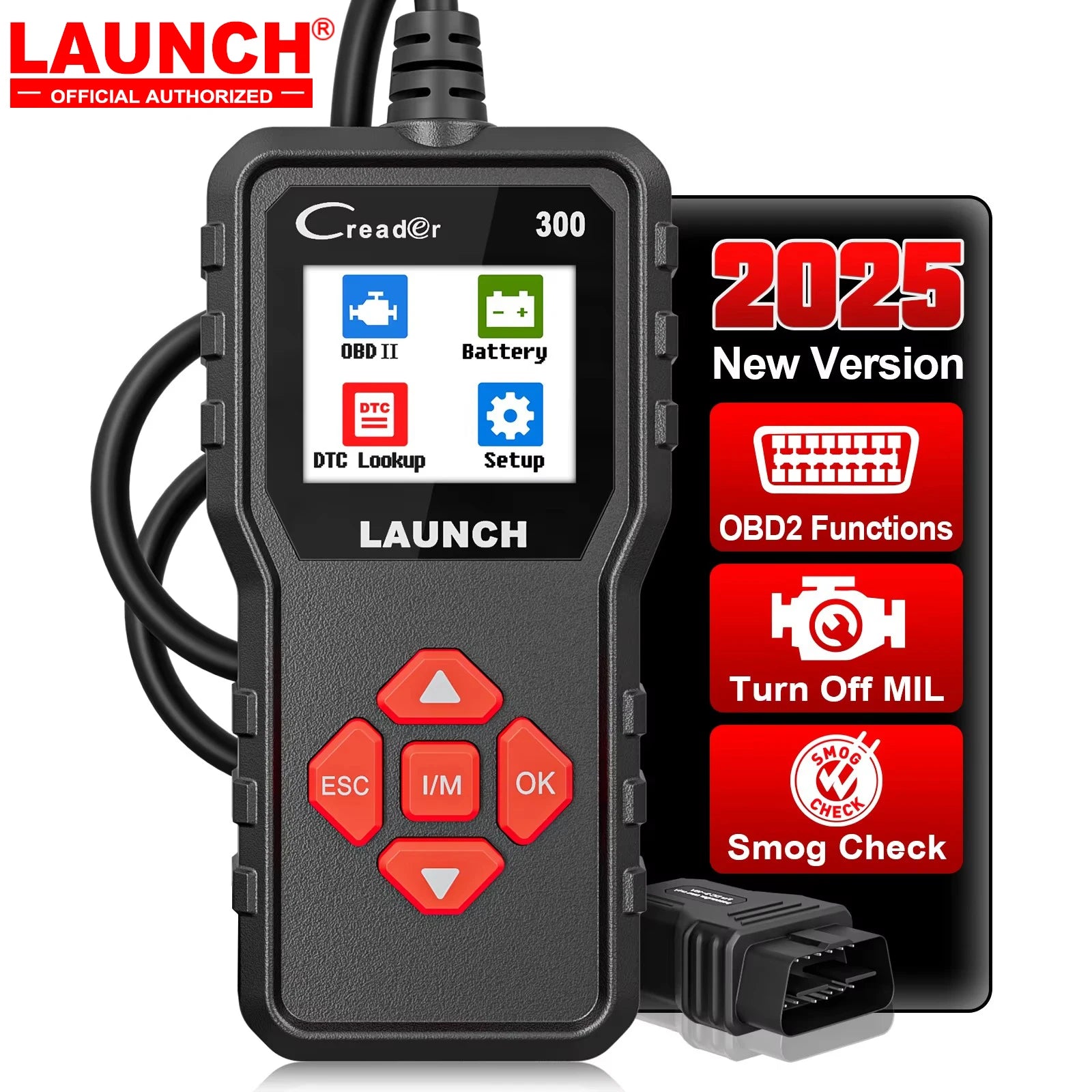 LAUNCH CR300 OBD2 Scanner with Full Diagnostic Functions