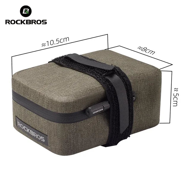 Borsa Sella Bici ROCKBROS Impermeabile MTB Borsa da Strada Bici Portatile 0,4L Mini Borsa Posteriore Leggera