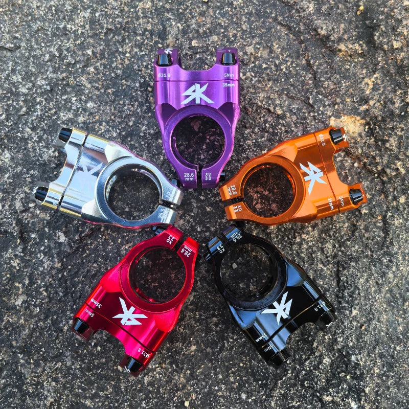 SHIKRA New Mountain Bike Power Stem 35mm Length 0 Degrees Road Bike Stem 31.8mm for 31.8mm Bicycle Handlebar Mtb Stem 