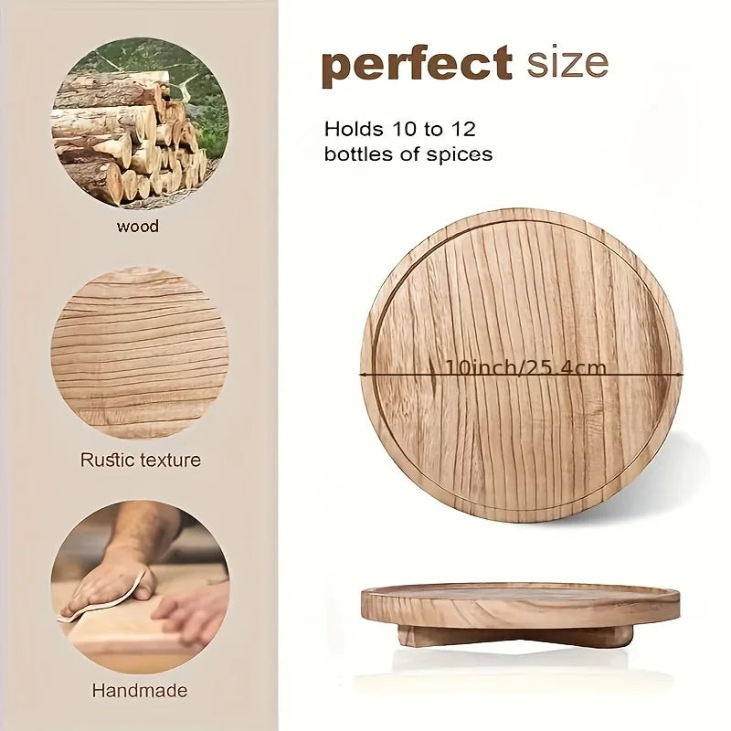 Wooden Countertop Storage and Display Tray