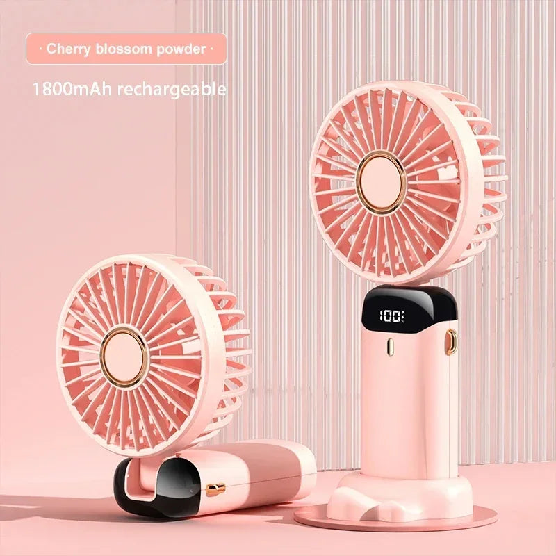 Punjivi mini ventilator s pet brzina i zaslonom