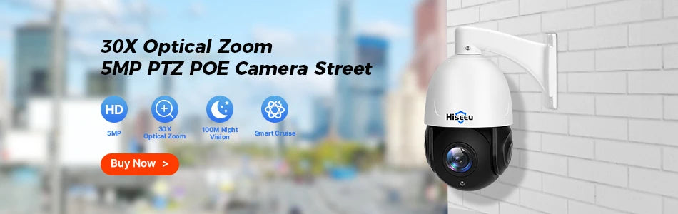 5MP POE IP Security Camera with Audio, Night Vision & IP66