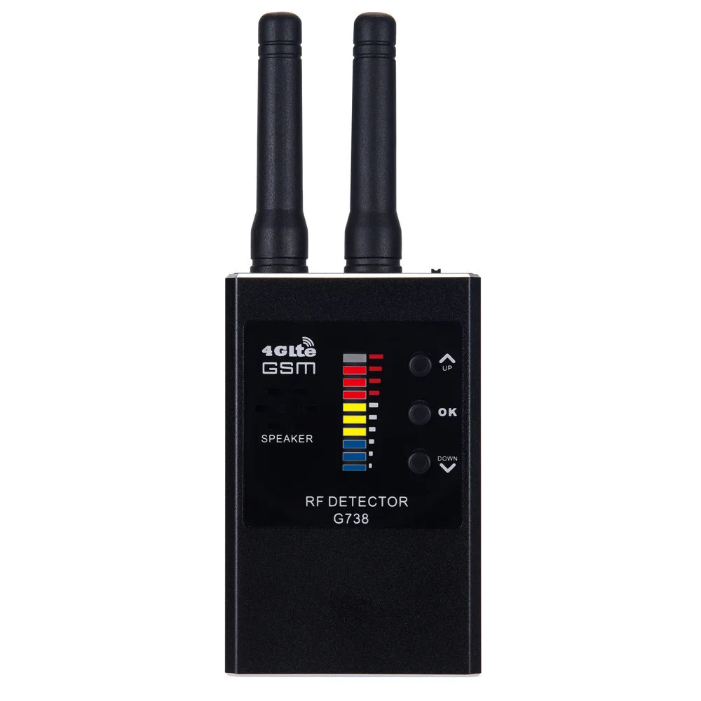 Portable G638 Professional Anti Spy Wireless RF Signal Detector, Hidden Camera Scanner, GPS Tracker, GSM Bug Finders
