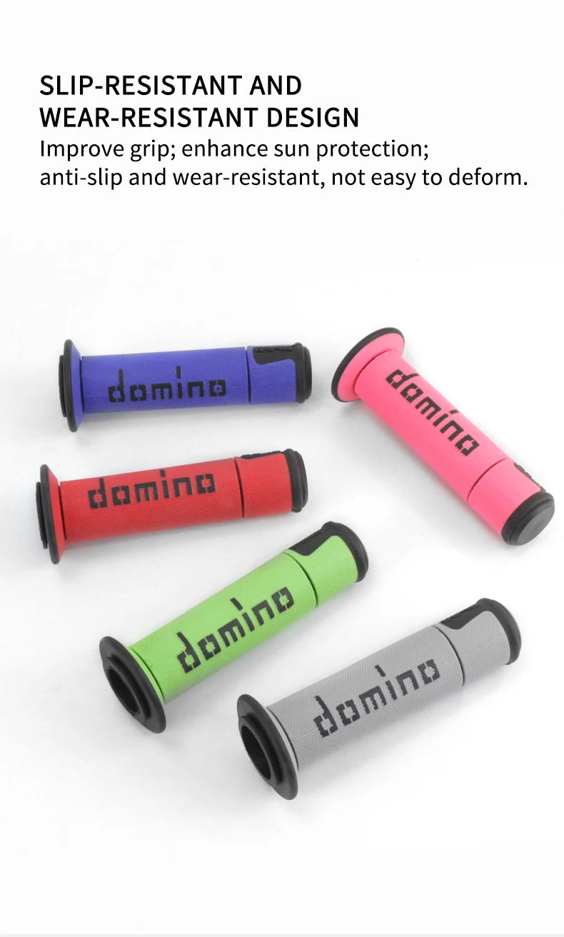 7/8 "22 24mm Motorcycle Grips Handle Bar For KTM YAMAHA Universal Pit Bike Motocross Motorbike Rubber GEL Domino Grip 15 Colors 