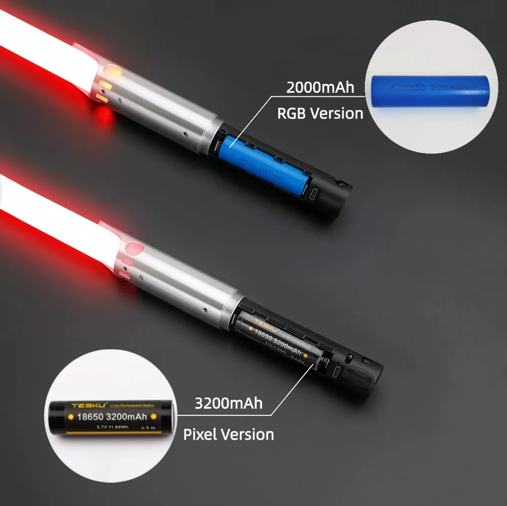 Anakin-geïnspireerde RGB Pixel-zwaard met soepele zwaai en Proffie Board