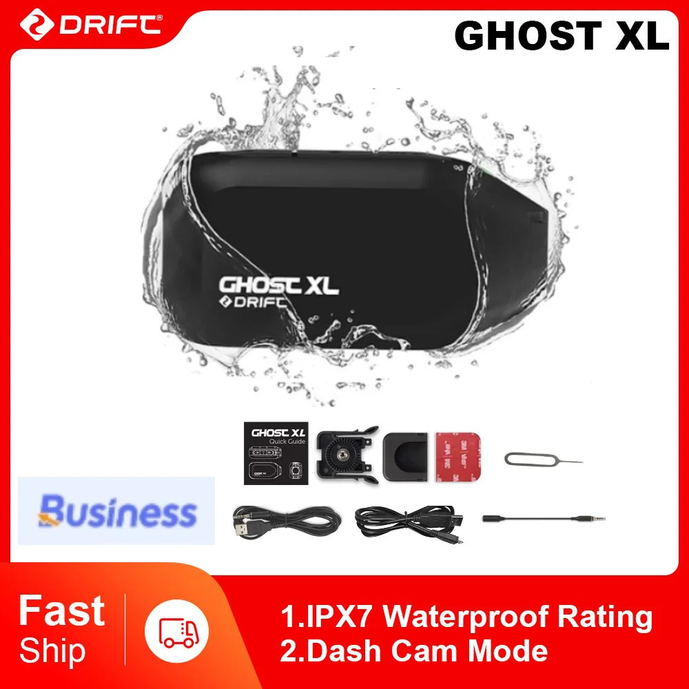 Drift Ghost XL 1080P Waterproof Action Camera with 7–9 Hour Battery