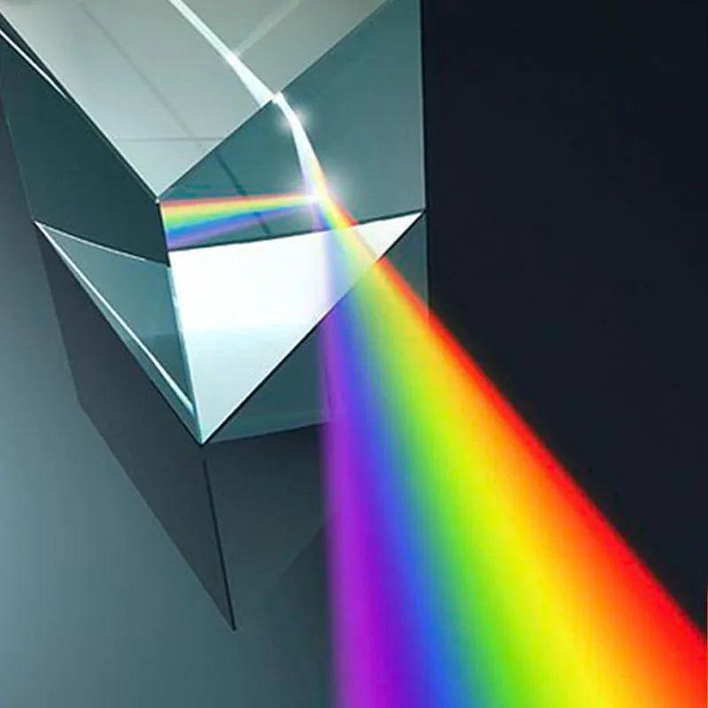 Triangular Glass Prism for Light Experiments