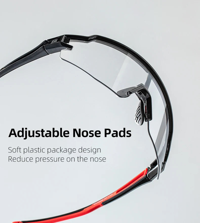 ROCKBROS Cycling Glasses Photochromic Eye Protecting Glasses Glasses Eyewear Goggles Windproof Bicycle Outdoor Sports Sunglasses 