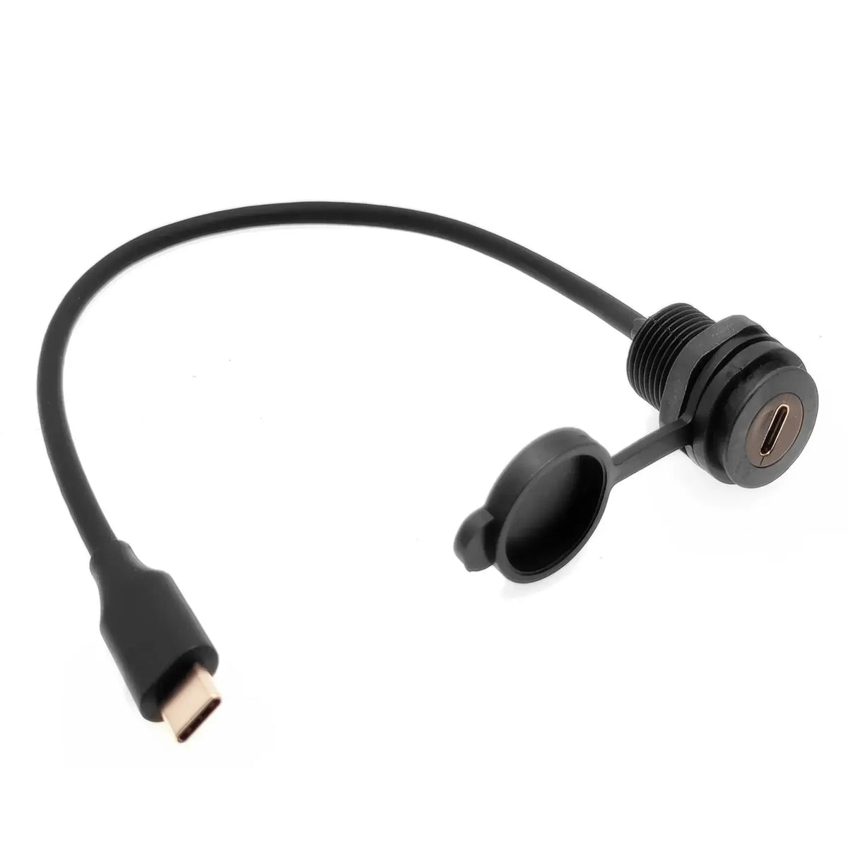 Waterdichte USB-C-verlengkabel, 10 Gbps, 30/50 cm