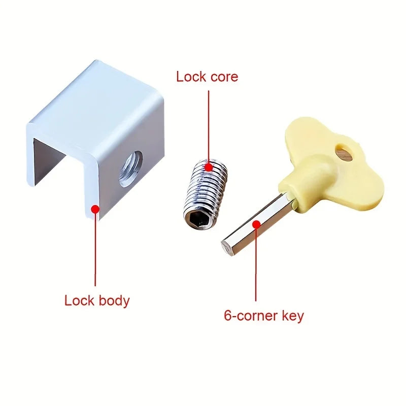 Sliding Window and Door Stopper Lock - Pack Options