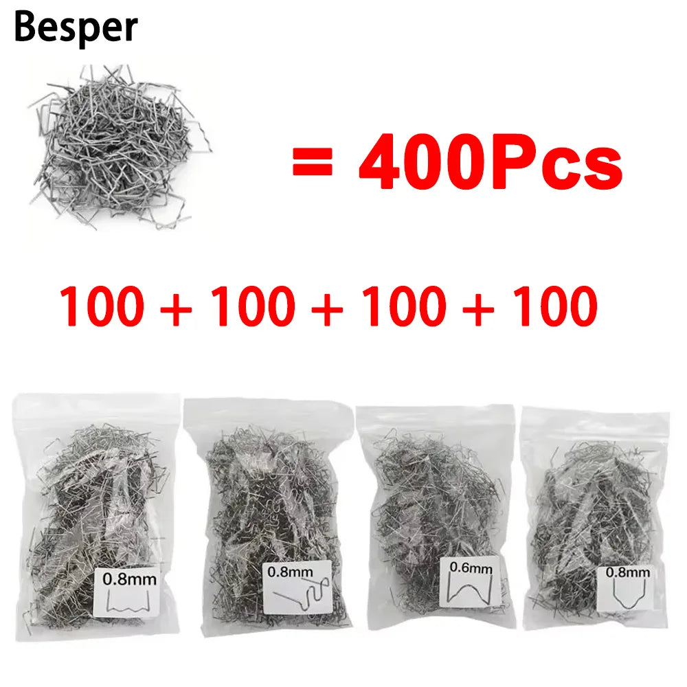 Hot-Stapler Plastic Repair Staples, Multi-Pack