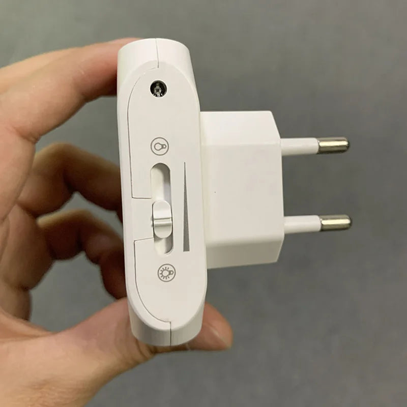 Plug-In White LED Night Light, EU/US Options
