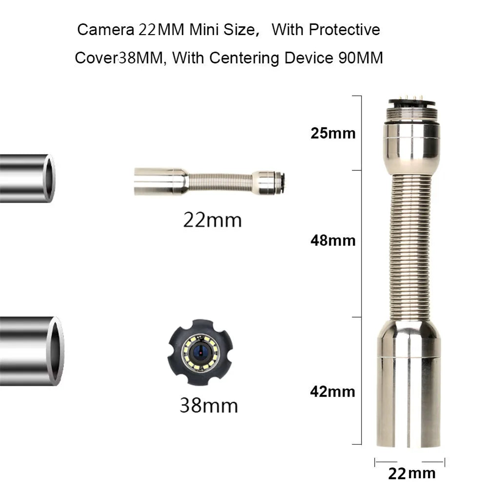 4.3" Sewer Pipe Inspection Camera with DVR Option