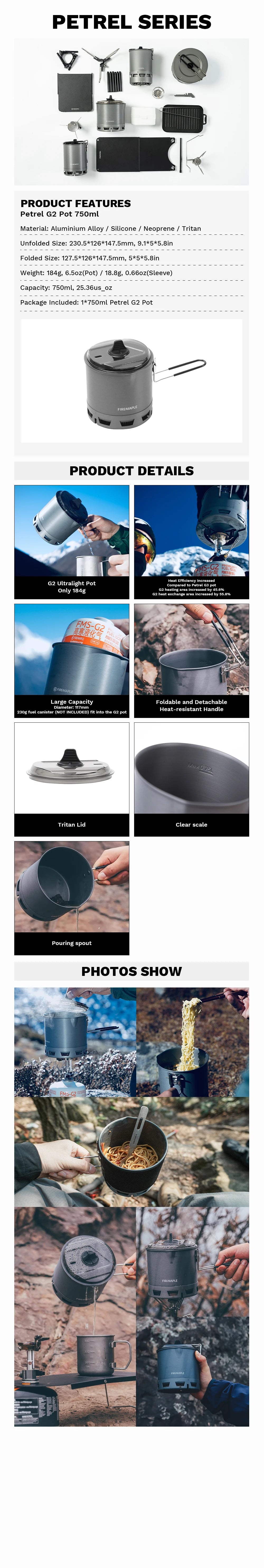 Ultralight Heat Exchanger Pot 750ml