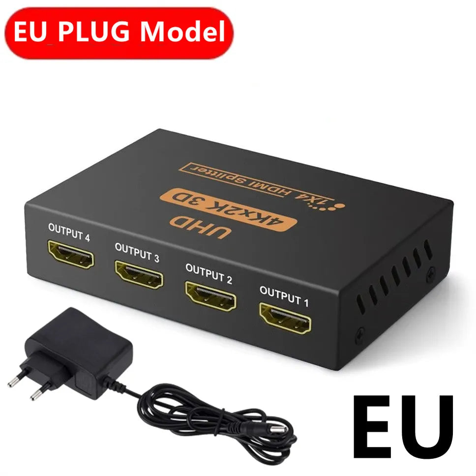 HDMI Splitter - One Input to Four Outputs