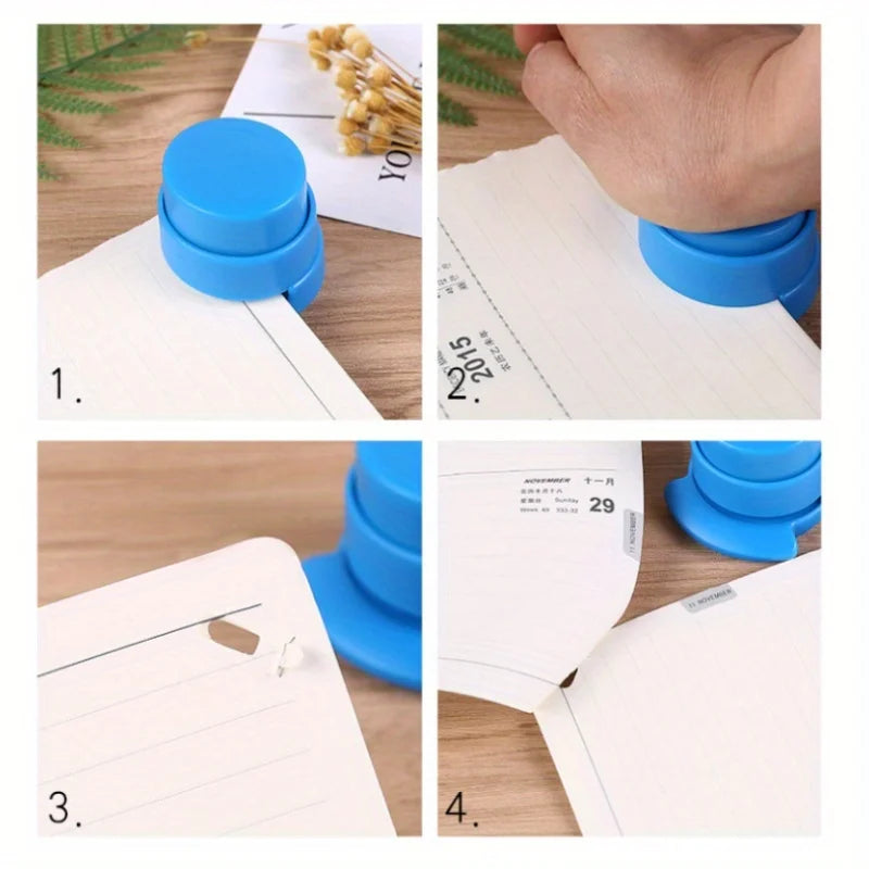 Manual Staple-Free Paper Stapler
