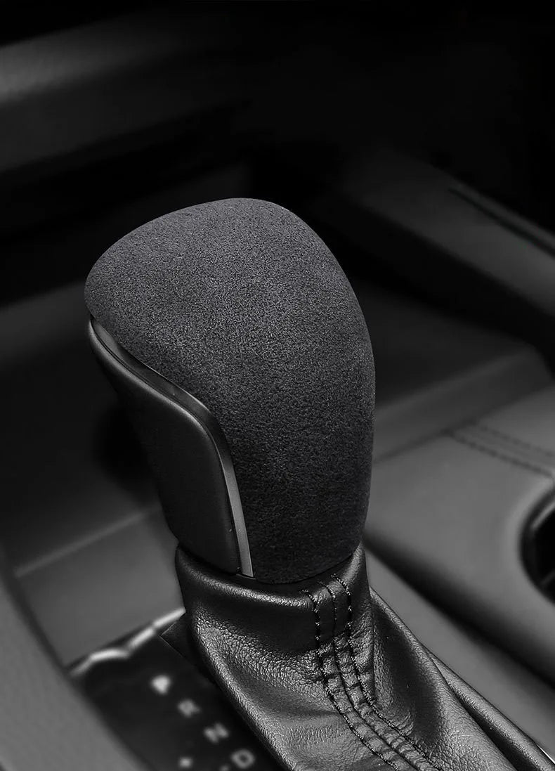Pre Toyota Corolla 2019-2024 Auto interiérové doplnky semišové kožené gombík reverz Cover páčka radiacej polohy, ovládanie, lišta, horná výstelka