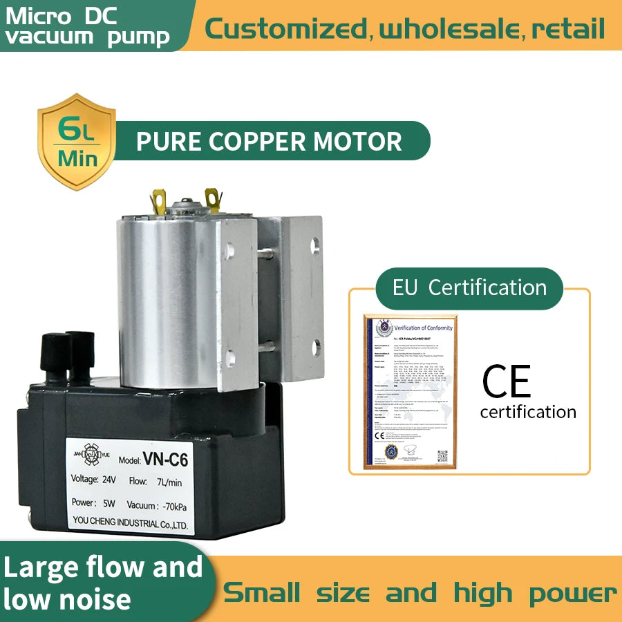 VN-C6 Mini Vacuum Pump - 12 or 24 V