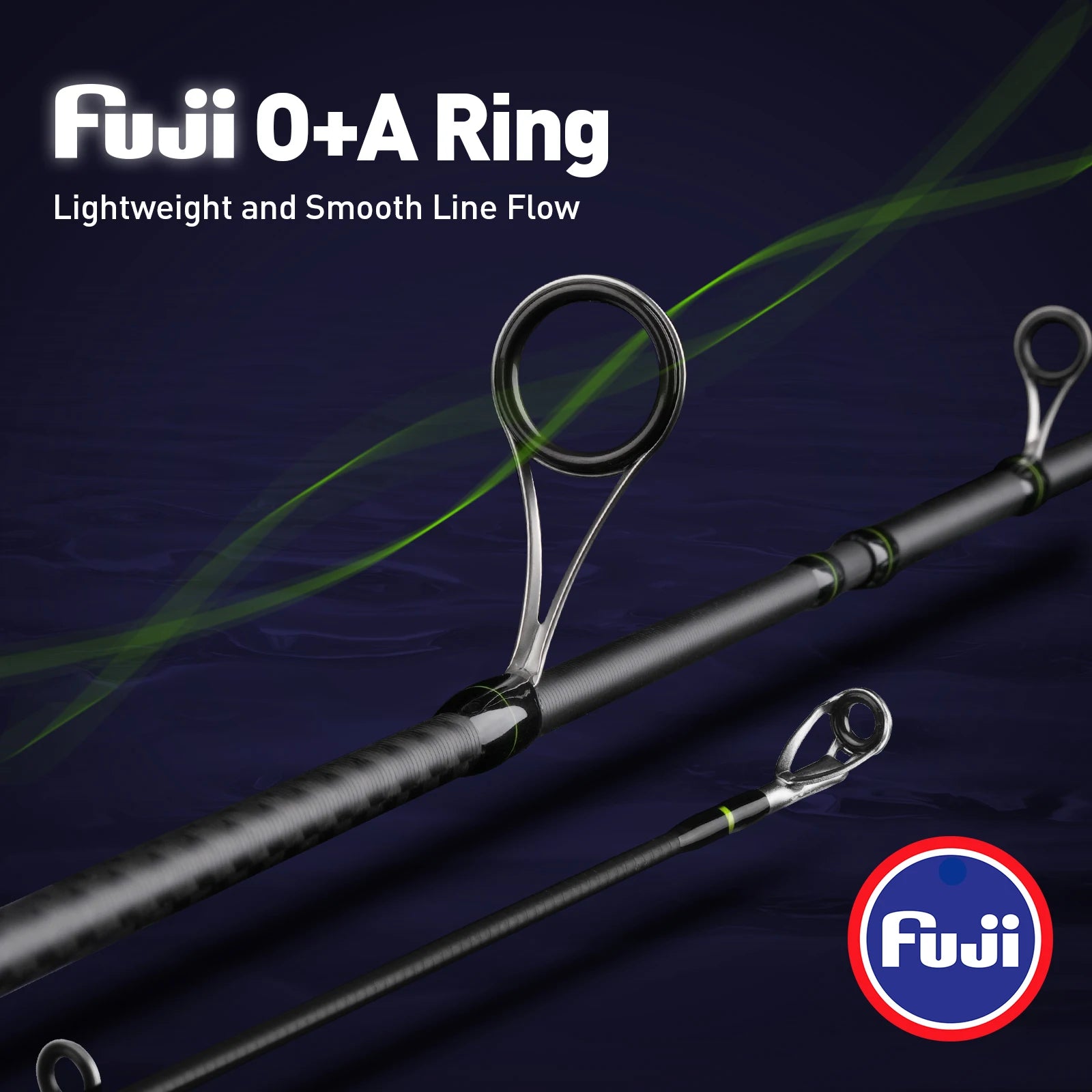 HANDING M1 Bass Fishing Rod with Fuji Guide Rings