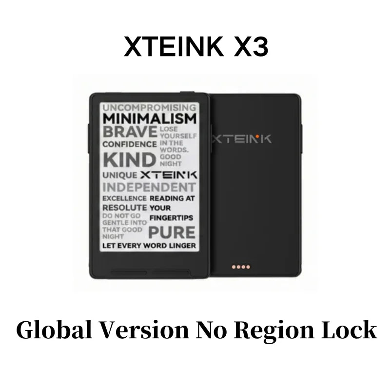 X3 Global Mini E-Ink Reader - 3.7 Inch, 16GB