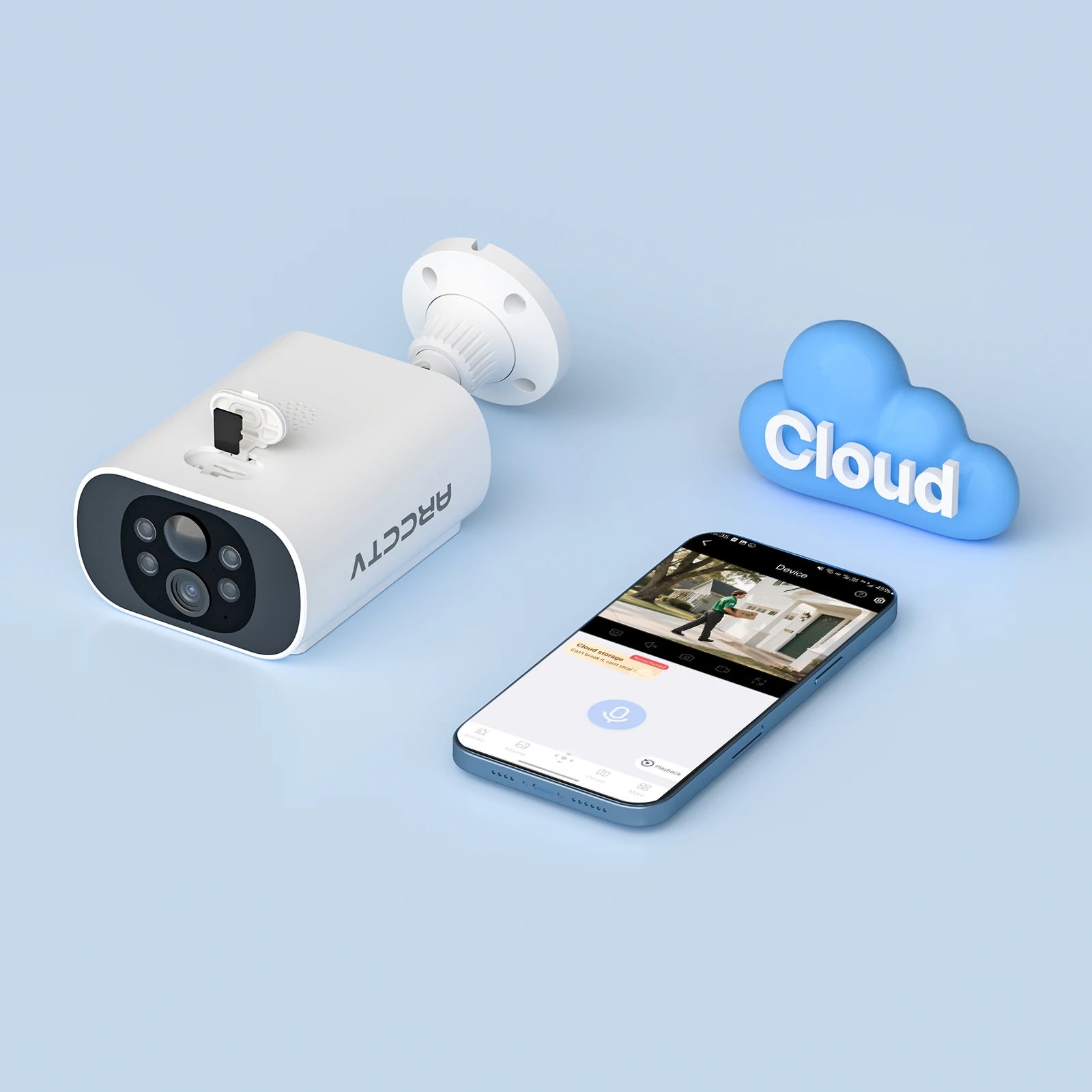 Solarna WiFi kamera 4MP vanjska sigurnosna