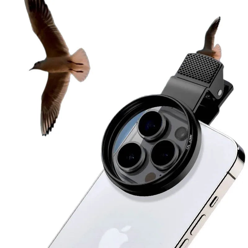 52mm Clip-On CPL Filter for Phone Photography