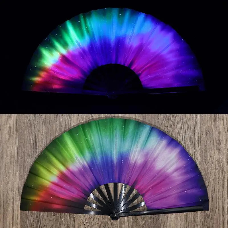 UV-Printed Bamboo Folding Performance Fan