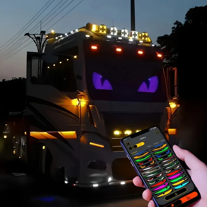 Enseigne à DEL programmable aux yeux de diable lumineux énormes