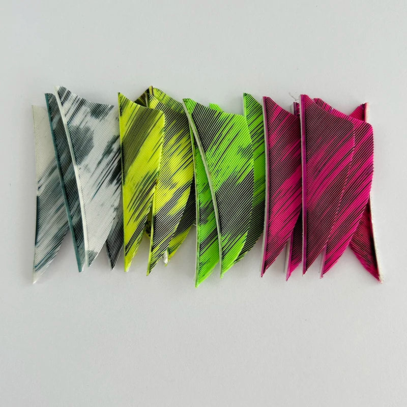 50 Plumillas de pluma de pavo de alas derechas — 2 pulgadas