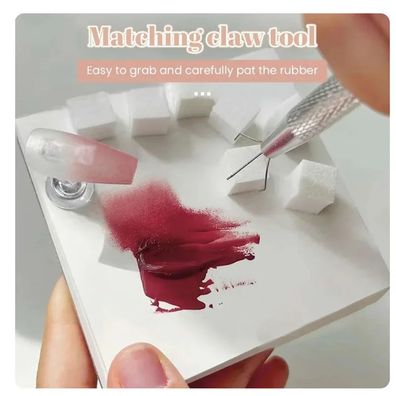 50/150pcs Ombre Sponge for Nails Soft Gradient Nail Sponge with Grabbing Pen Ombre Nail Brush French Tip Tool Manicure Design 