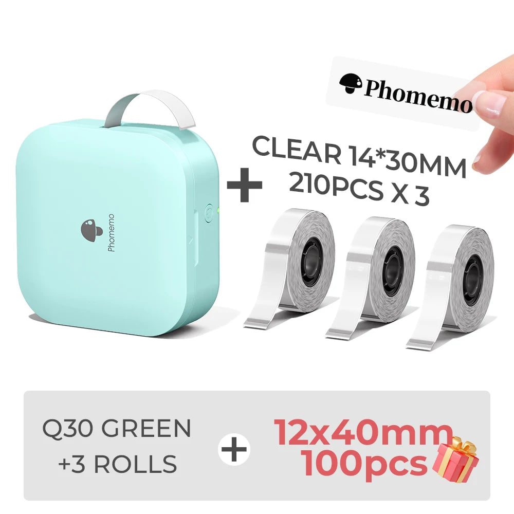Q30 Thermal Label Printer, Pictured Packages