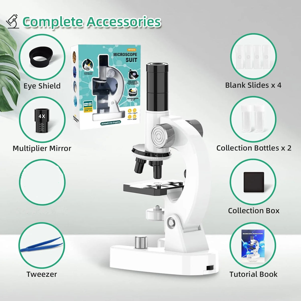 4800x Children's Microscope with Three Eyepieces