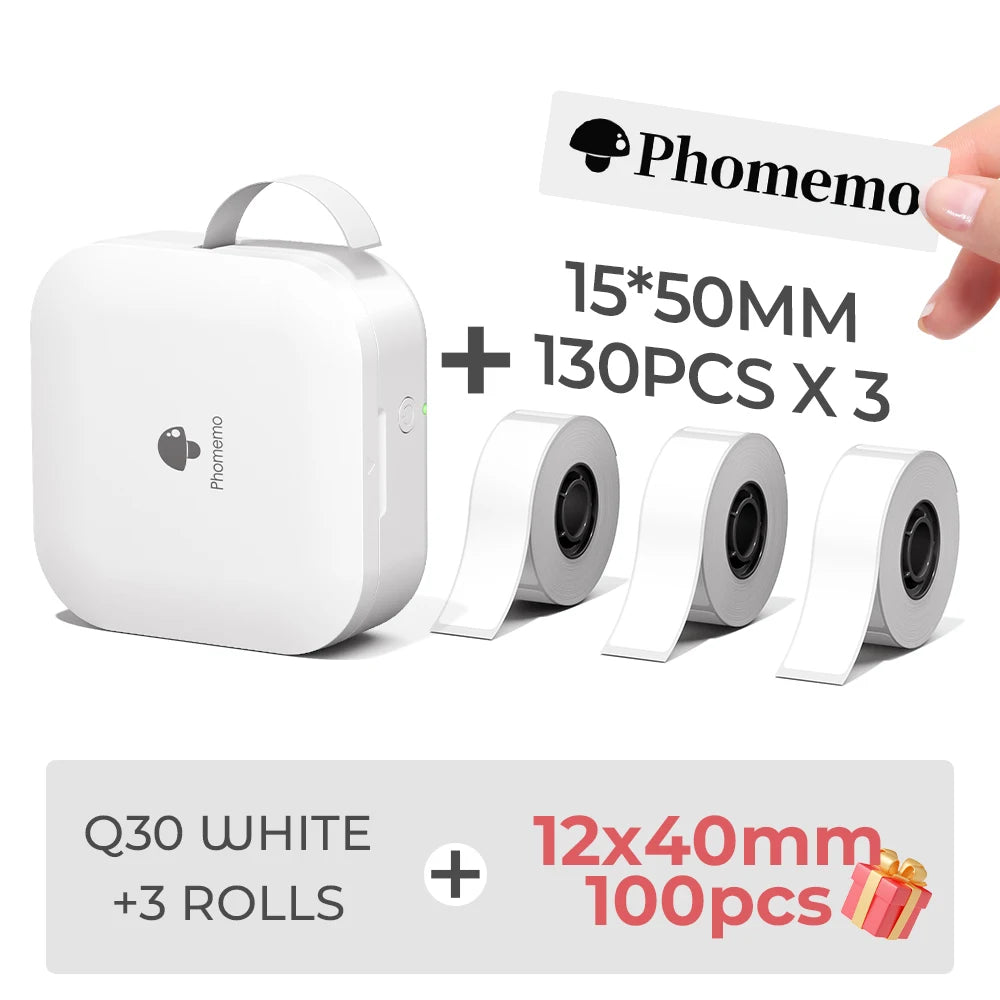 Q30 Thermal Label Printer, Pictured Packages