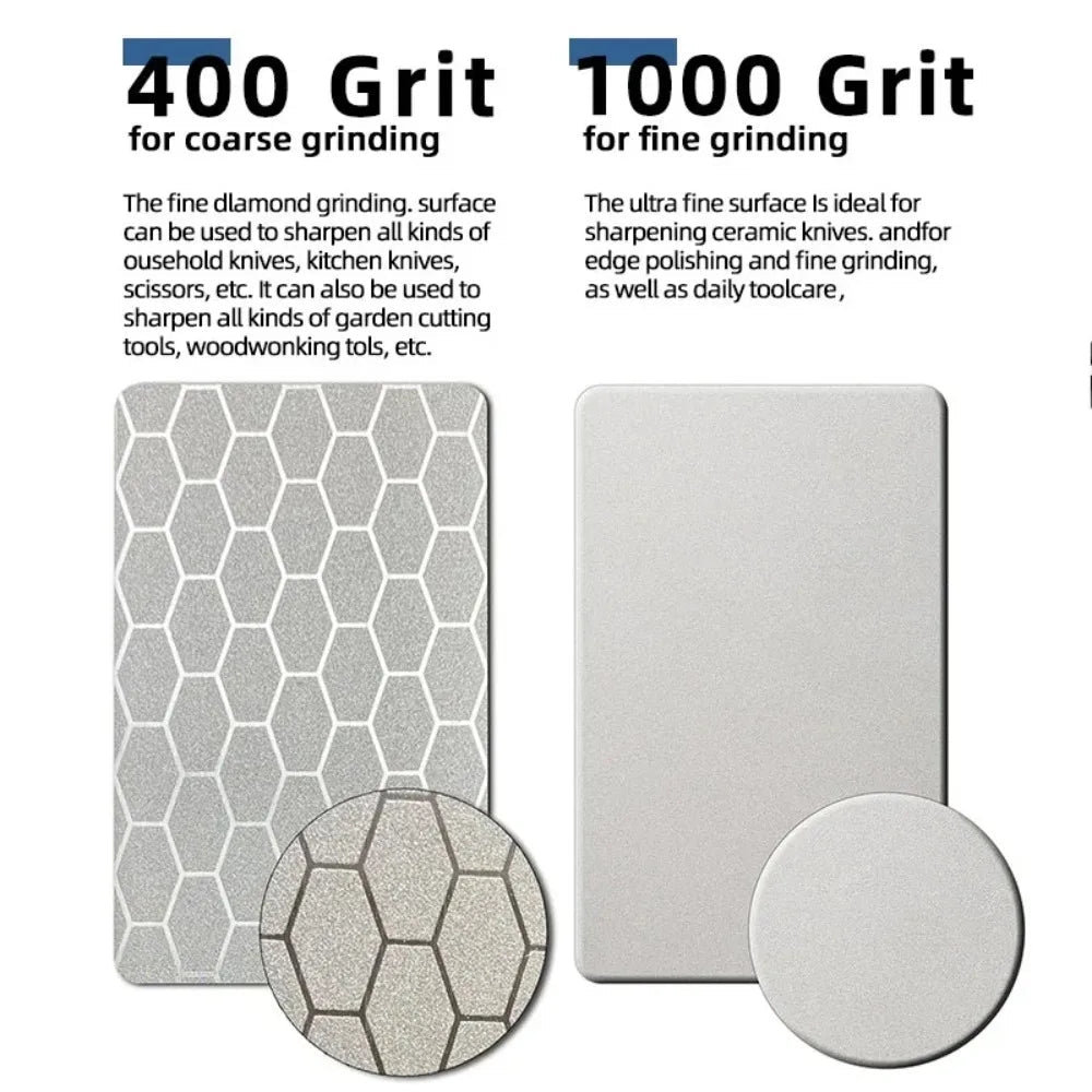 5 in1 Knife Sharpener Diamond Bars 400/1000 Multi-Tool Kitchen Knives Tungsten Steel Ceramic Grinding Double-Sided Whetstone 숫돌 