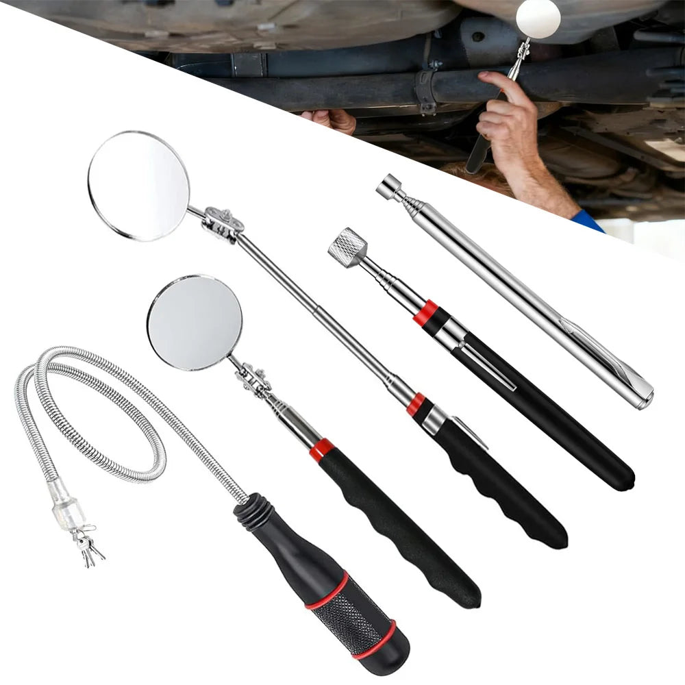 Telescopic Inspection Mirror and Pickup Tool Options