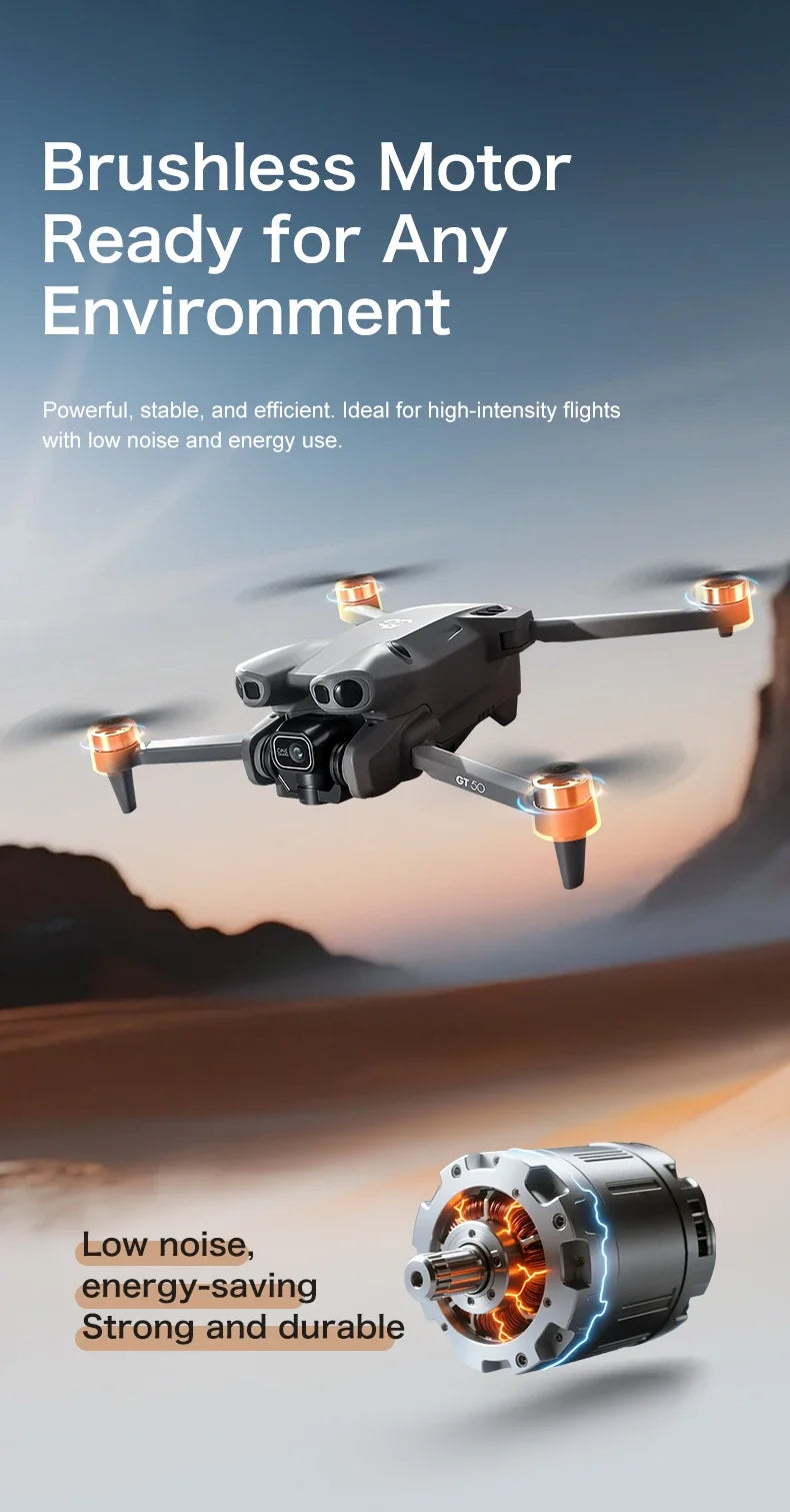 Lenovo GT50 8K Drone with 360° Obstacle Avoidance & 3KM Range