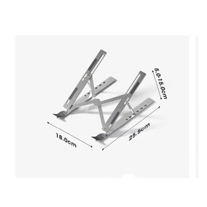 Supporto portatile per laptop in alluminio, pieghevole, supporto per notebook
