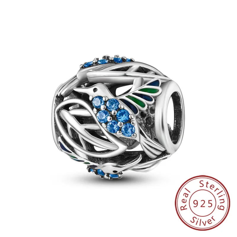 Sterling Silver Firefly Bee Butterfly Hummingbird Charms