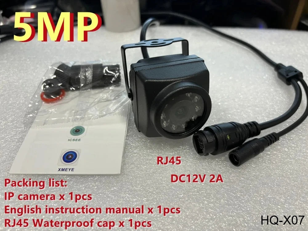 8MP 4K IR IP Security Camera with Motion Detection, H.265, Audio, Waterproof