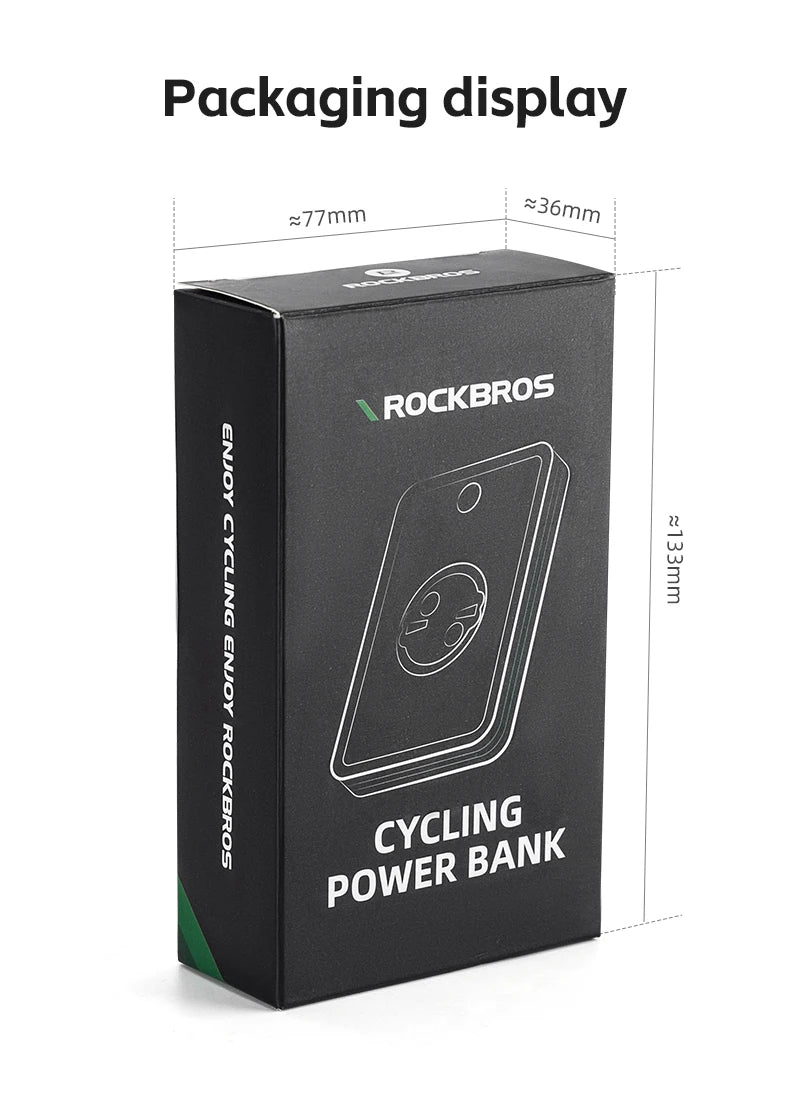 Bicyklové svetlo 5000mAh s digitálnym displejom a IPX6 nepremokavé