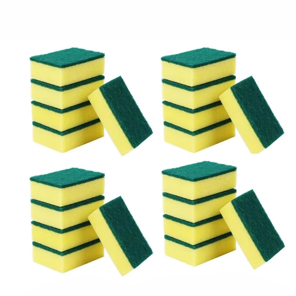 30PCS Dishwashing Sponge Kitchen Nano Emery Magic Clean Rub Pot Rust Focal Stains Sponge Removing Kit Cleaning Brush Sponges 