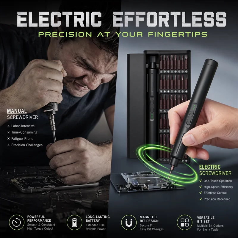 42-in-1 Rechargeable Precision Screwdriver Kit
