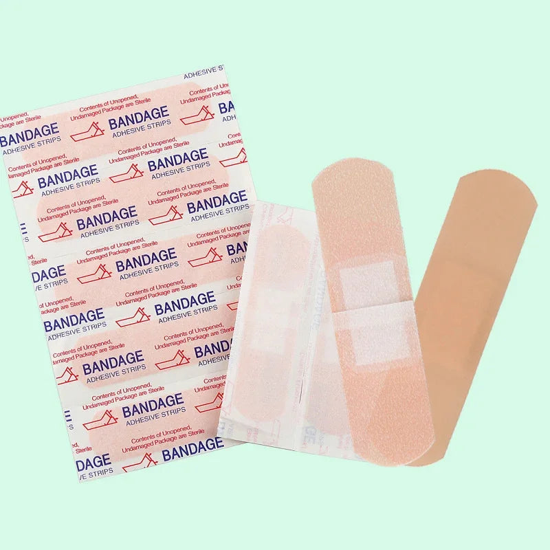 Band-Aids Waterproof Breathable Cushion Adhesive Plaster Wound Hemostasis Sticker Band First Aid Bandage Medical Gauze 